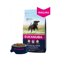 Eukanuba Large visavertis pašaras didelių veislių jauniems šuniukams su vištiena 15kg
