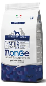 Monge medium adult visavertis sausas pašaras su vištiena 12kg