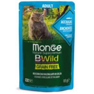 Monge BWild kons. pašaras katėms su ančiuviais ir daržovėmis padaže 85g