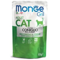 Monge GRILL Adult konservuotas pašaras katėms su triušiena 85g