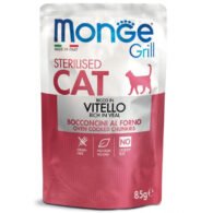 Monge Grill Sterilised konservuotas pašaras sterilizuotoms katėms su veršiena 85g