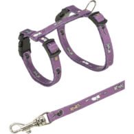 TRIXIE Junior Kačiukų petnešos su pavadėliu, Kitty Cat motif, 21-33 cm-8 mm, 1.20 m
