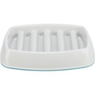 TRIXIE Lėto ėdimo dubenėlis, plast.-TPR, 0.25 l-21x14 cm, pilkas