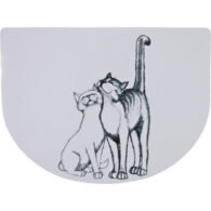 TRIXIE Pussy Cat Kilimėlis dubenėliams, 40x30 cm, baltas