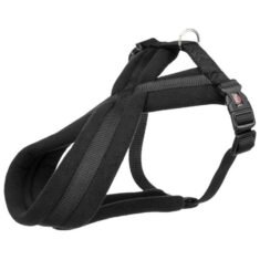 TRIXIE Premium touring petnešos, XS-S 30-55cm/15mm, juodos