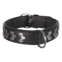 TRIXIE Active antkaklis su met. apdaila, oda L-XL 55-65cm/40mm, juodas