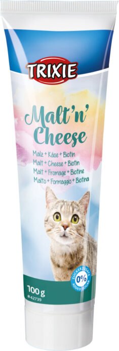 TRIXIE Malt'n'Cheese Anti hairball pasta virškinimui, 100 g (pak.6)