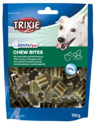 TRIXIE kramtomieji skamėstai šunims Denta Fun Chew Bites, petražolės/pipirmėtės, 150 g