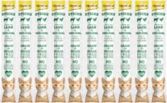 GimCat Sticks begrūdės lazdelės, su paukštiena ir ėriena (10 vnt)