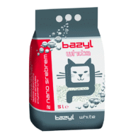 Bazyl Ag+ White bentonitinis kraikas katėms, 5 l