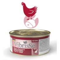 VIBRISSE konservai katėms su vištiena ir kumpiu padaže 70g 1vnt (24)