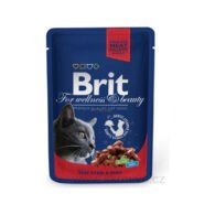 Konservai katėms (jautiena, žirniai) 100 g Brit Premium