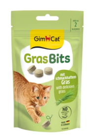 GimCat Grasbits skanėstai katėms su žole 50g
