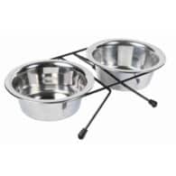 Trixie Dubenėlių kompl., nerūd. plienas-metalas, 2x0.75 l, ø 17 cm-33x8x19 cm