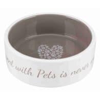 Trixie Pet's Home Dubenėlis, keramika, 0.3 l, ø 12 cm, cream-smėlio