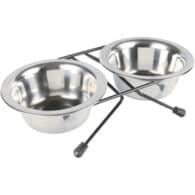 Trixie Dubenėlių kompl., nerūd. plienas-metalas, 2x0.2 l, ø 11 cm-24x6x14 cm