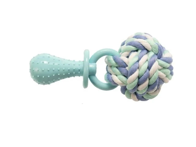 Gimdog Cotton Dent + Rope Ball W/Tpr 14cm ø 6.6cm toy for dogs
