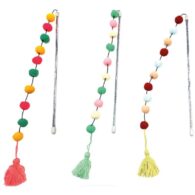 CROCI Pompom cat stick with balls 35cm (3)