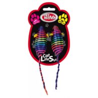 PET NOVA toy for cats colorful balls 2x7cm 3pack.