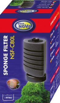 AQUA NOVA corner sponge filter 80l/h for up to 80l